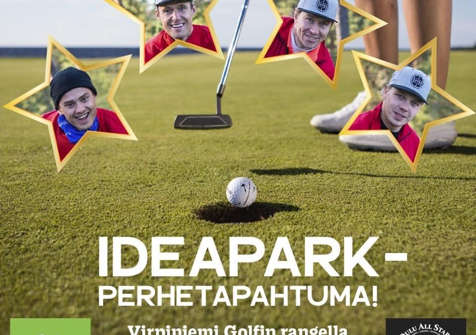 Ideapark-perhetapahtuma Virpiniemi Golfin rangella lauantaina 28.8. – tapaa kiekkotähdet!
